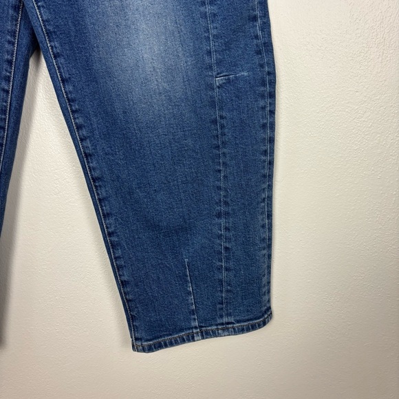 Pistola Eli High Rise Barrel Leg Jeans Women’s Size 30 Augustus Blue Rigid - Picture 6 of 10